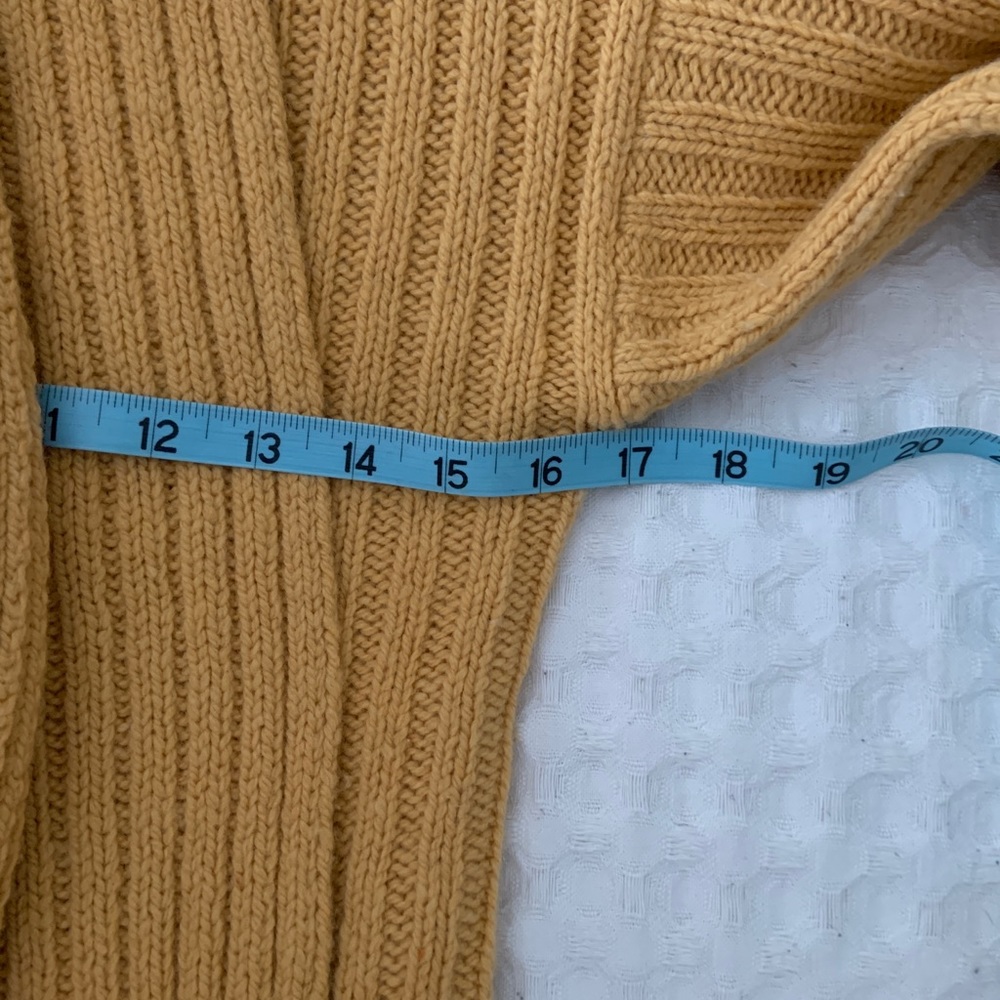 Sparrow Anthropologie Soft Gold Wool Cashmere Blend Wrap Belted Cardigan S - Picture 2 of 6